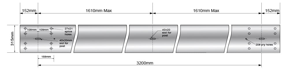 Crash Barrier Beam