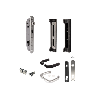 Locinox Complete Insert Lock Set With Keep For Metal, PVC or Aluminium Gates