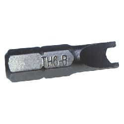 TH6 Twin Hole Security Driver Bit for Roller Barrier End Collar Security Screw